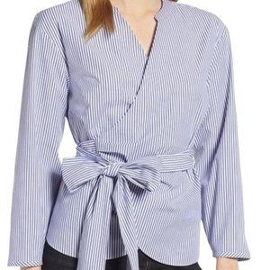 J. Crew Wrap Blouse - Size L